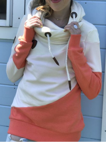 Multicolor Long Sleeve Hoodie Sweatshirt AD760