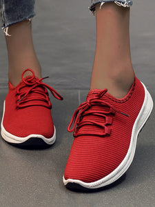 Lightweight Breathable Non-Slip Lace-Up Sneakers AD559