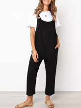 Load image into Gallery viewer, Casual Cotton-Blend Pockets Solid Jumpsuit &amp; Romper QAJ20
