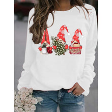 Load image into Gallery viewer, Women&#39;s Sweatshirt Pullover Active Streetwear Christmas Print Black Pink Yellow Santa Claus Christmas Tree Gnome Christmas Gifts Crew Neck Long Sleeve Cotton S M L XL XXL PC101
